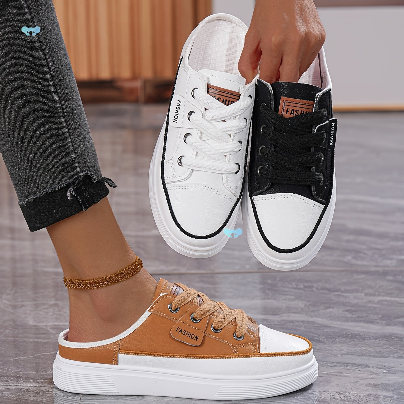Chic Platform Mule Sneakers: Effortless Style for Casual Days